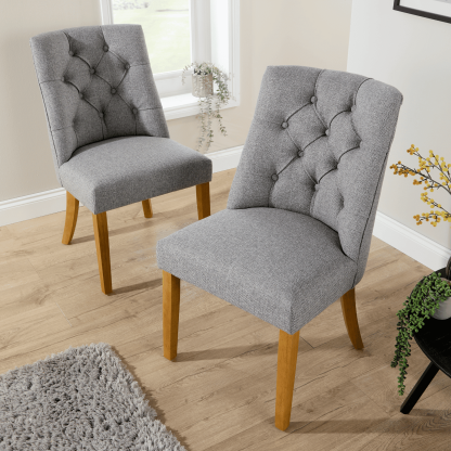 Samara Pair of Tufted Dining Chairs