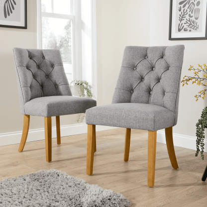 Samara Pair of Tufted Dining Chairs