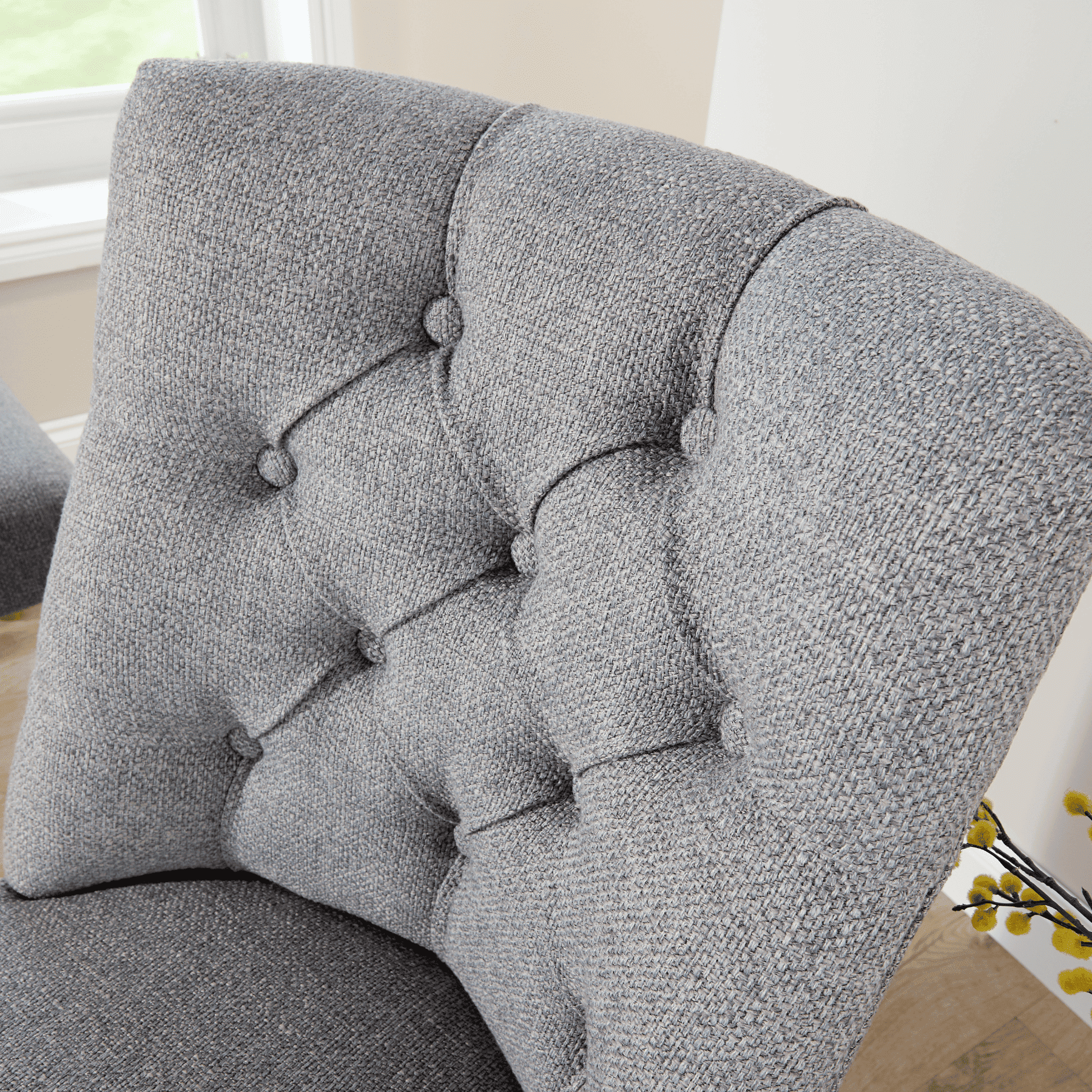 Samara Pair of Tufted Dining Chairs