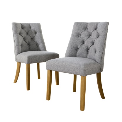 Samara Pair of Tufted Dining Chairs