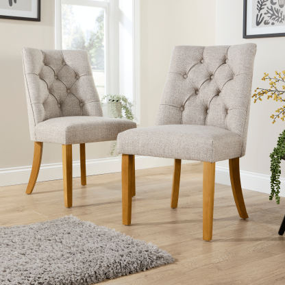 Samara Pair of Tufted Dining Chairs