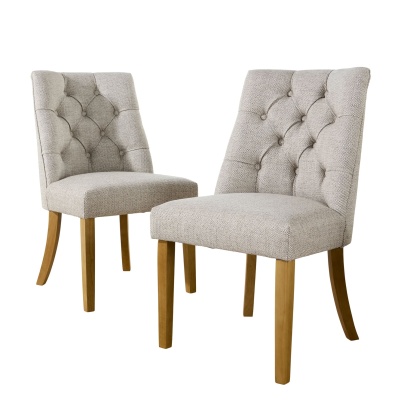 Samara Pair of Tufted Dining Chairs