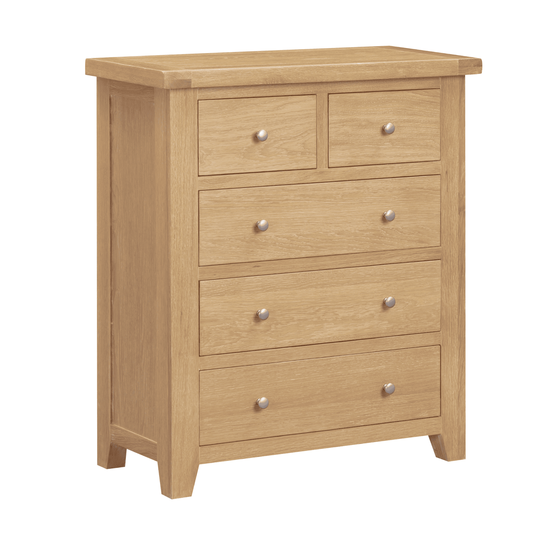 Melbourne Chest of 5 Solid Wooden Drawers