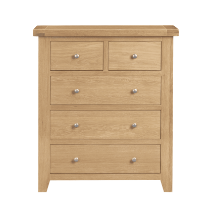 Melbourne Chest of 5 Solid Wooden Drawers
