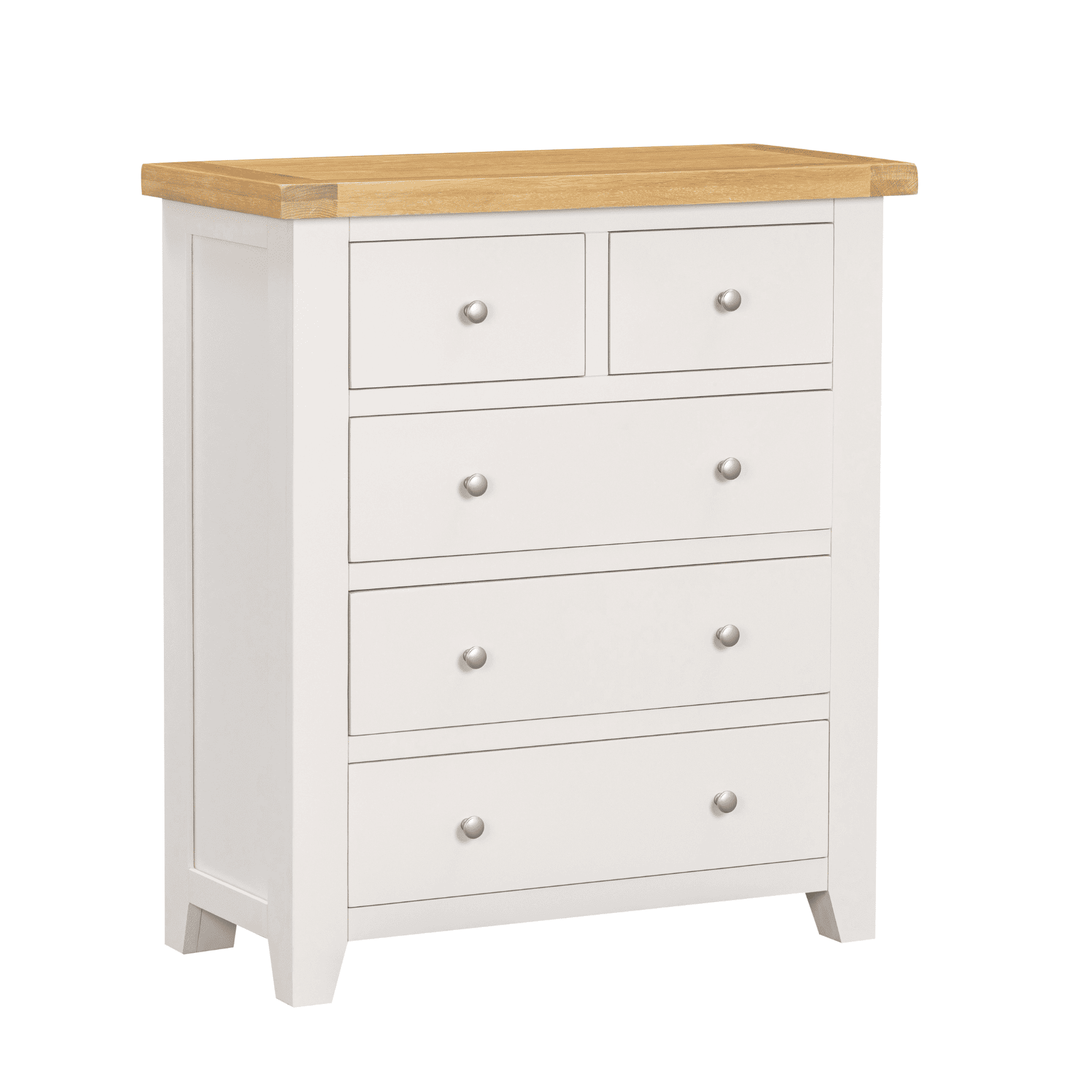 Melbourne Chest of 5 Solid Wooden Drawers