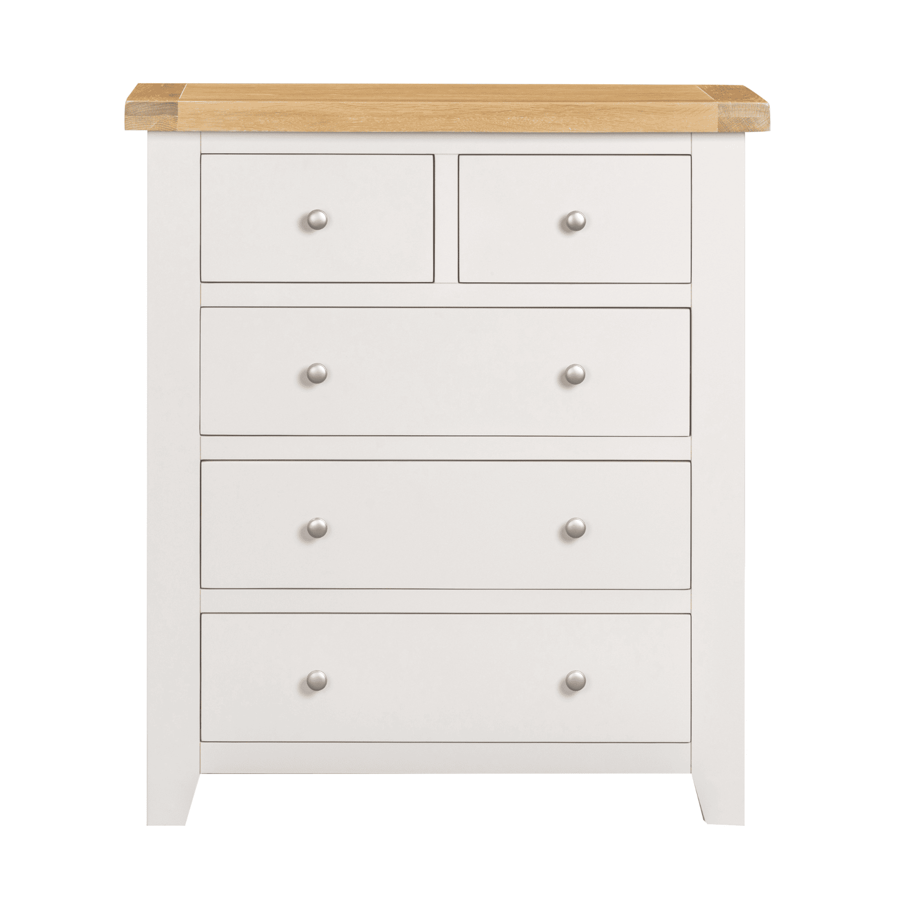 Melbourne Chest of 5 Solid Wooden Drawers