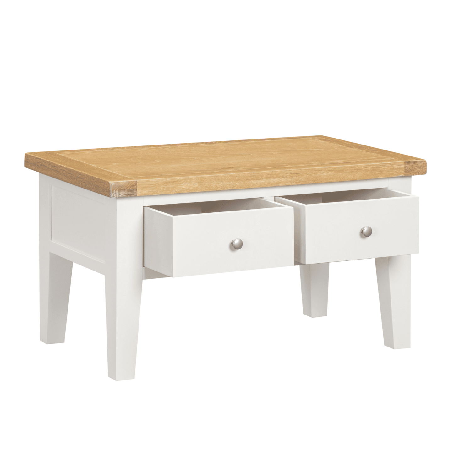 Melbourne Solid Wood Coffee Table with 2 Drawers
