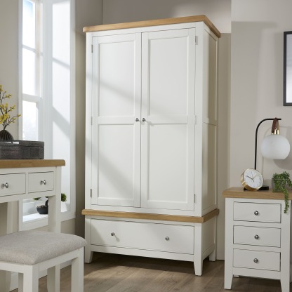 Easton White 2 Door Wardrobe