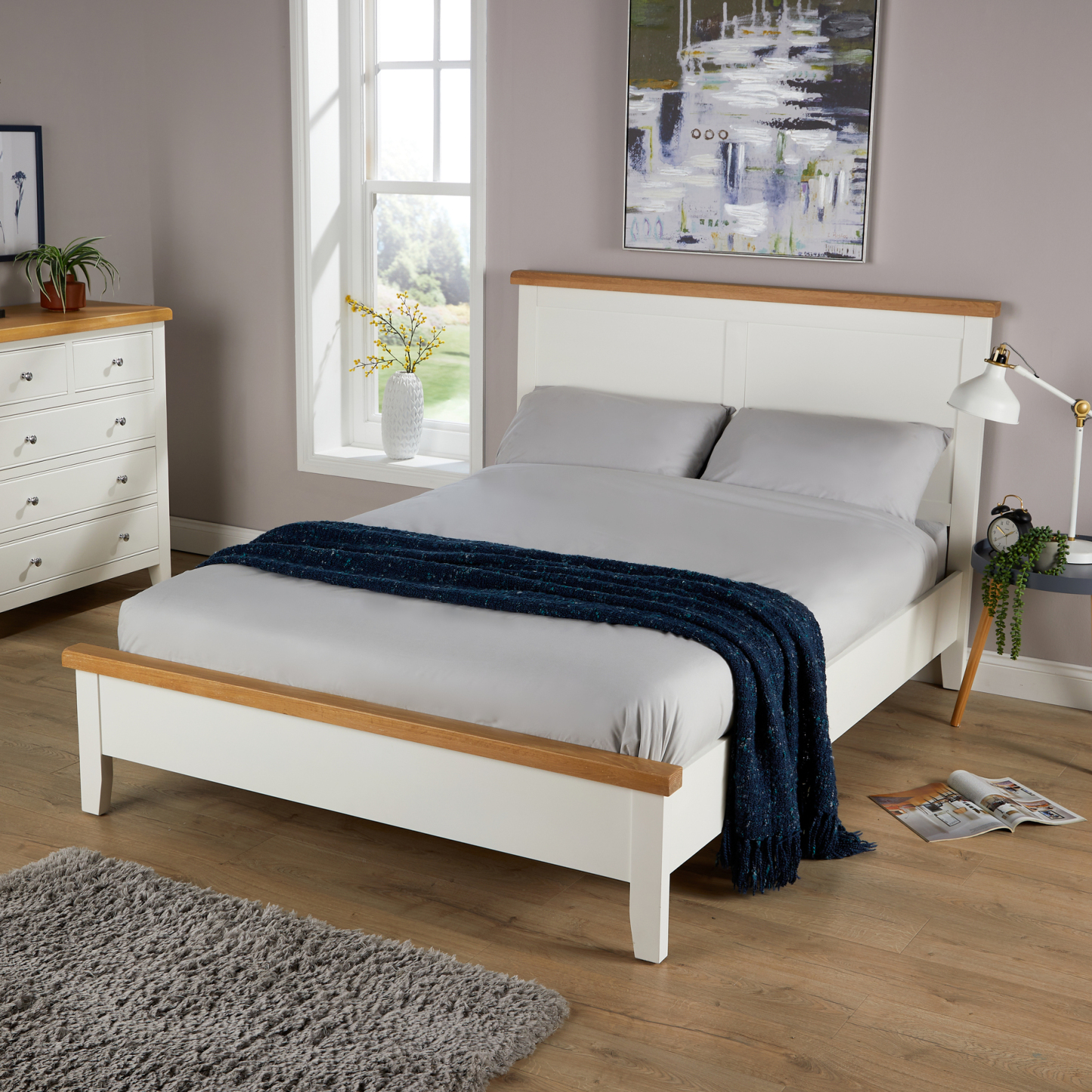 Easton Double Wooden Bed