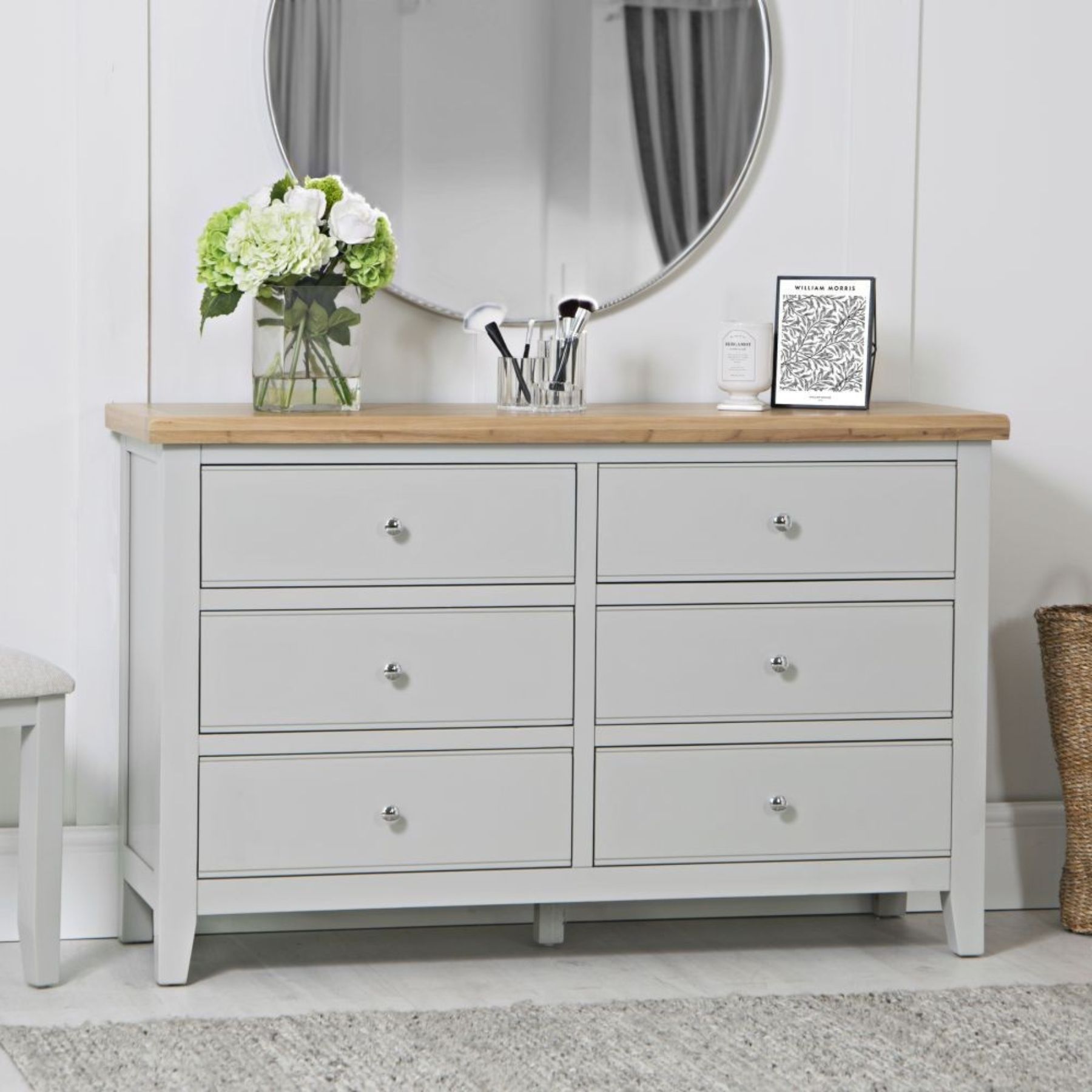 Easton Grey 6 Drawer Chest