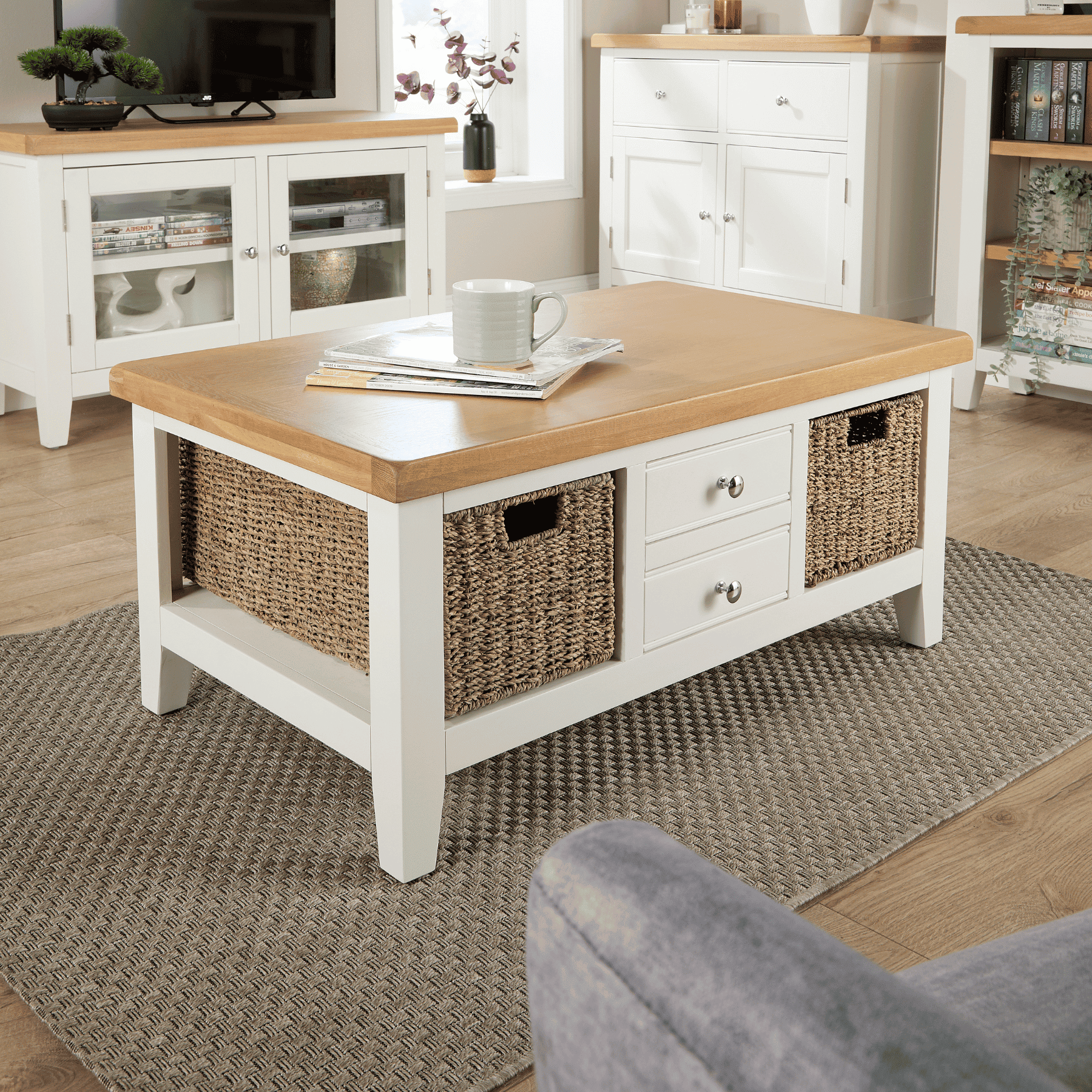 Easton White Coffee Table