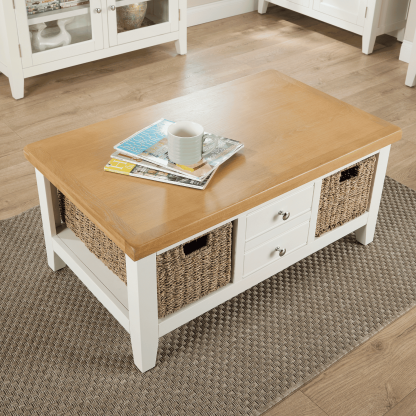 Easton White Coffee Table