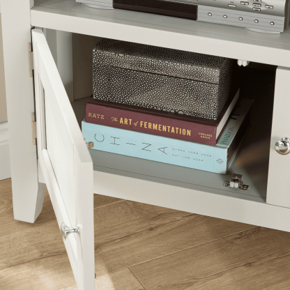 Easton White Corner TV Unit