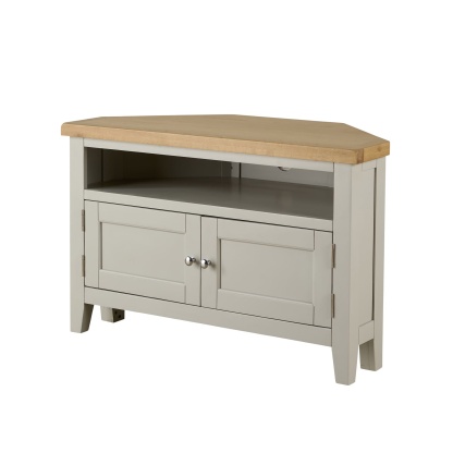 Easton White Corner TV Unit