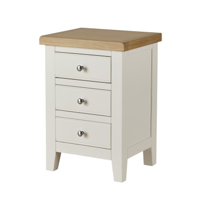 Easton White Large Bedside