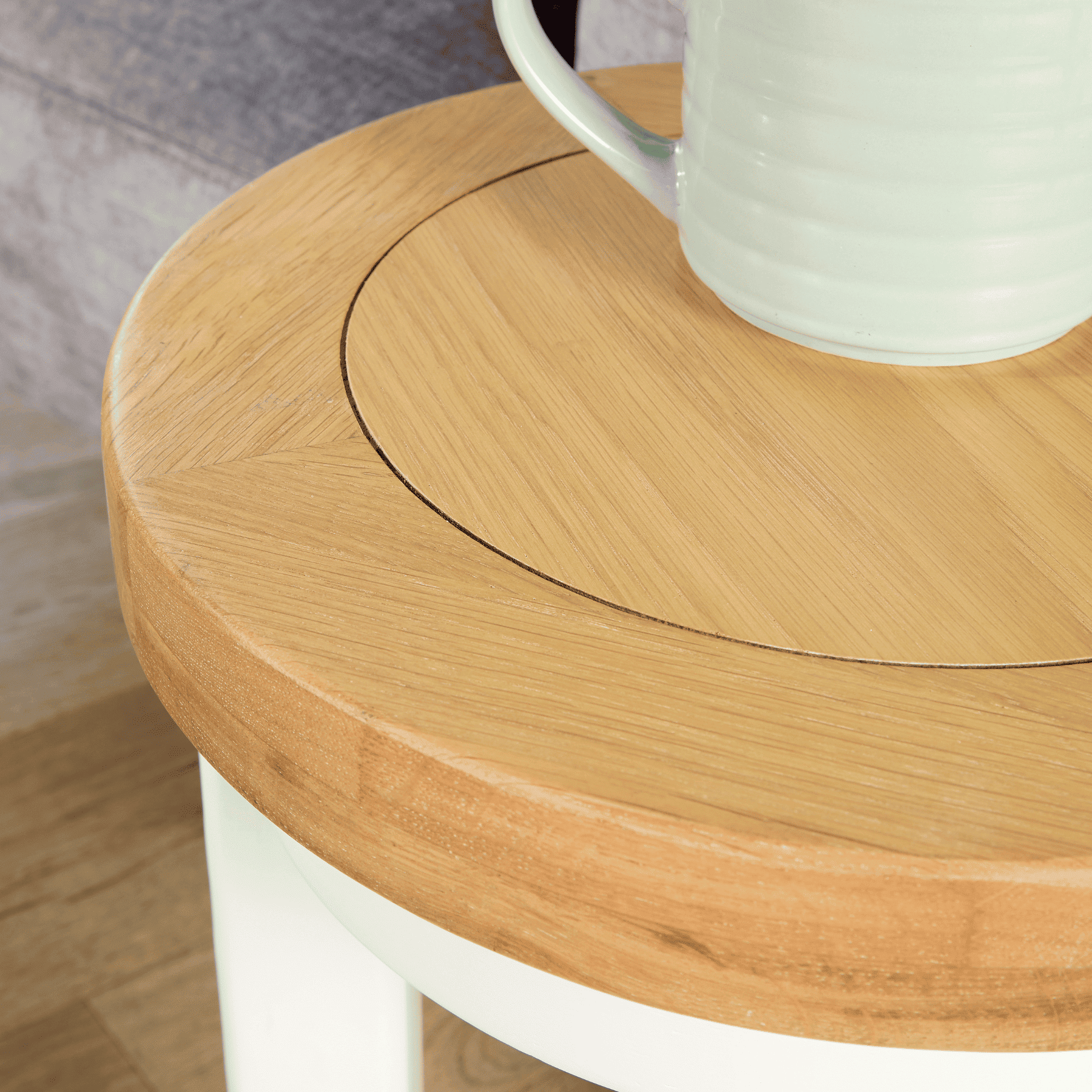 Easton White Round Nest