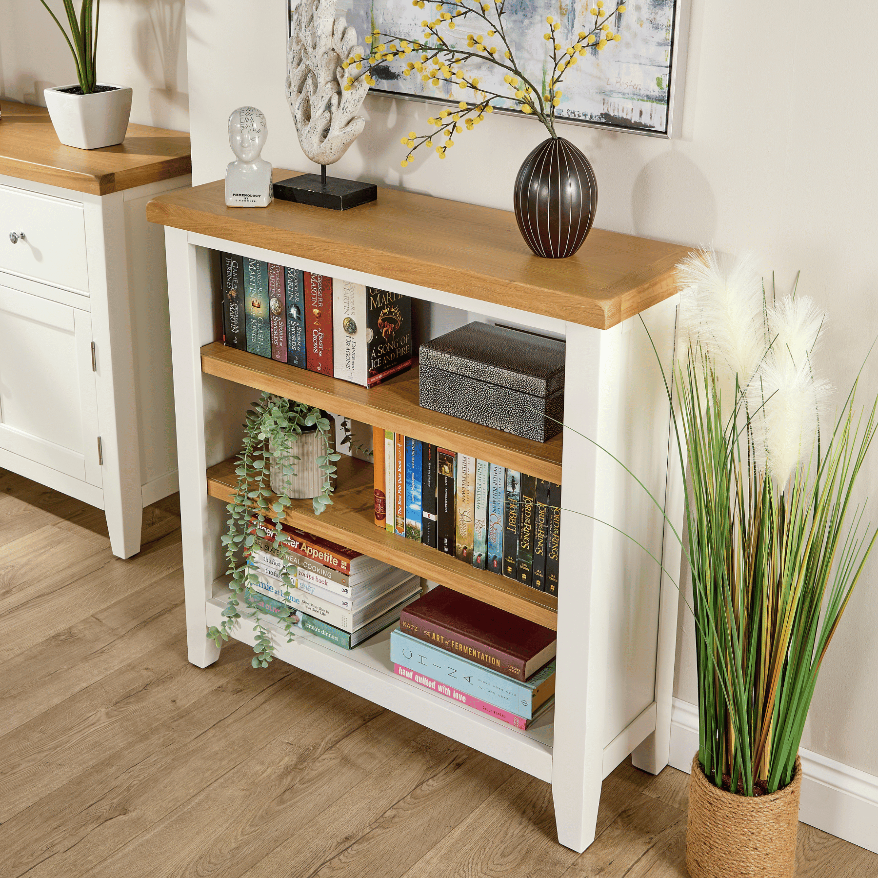 Easton White SW Bookcase