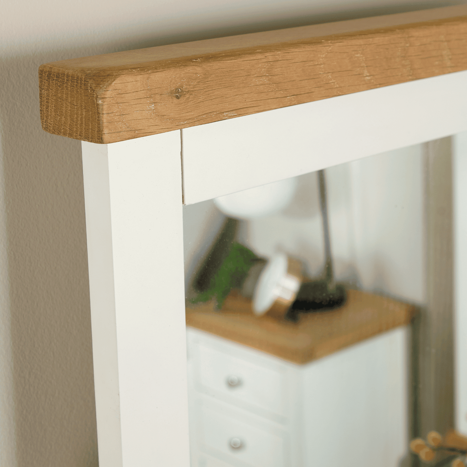 Easton White Trinket Mirror