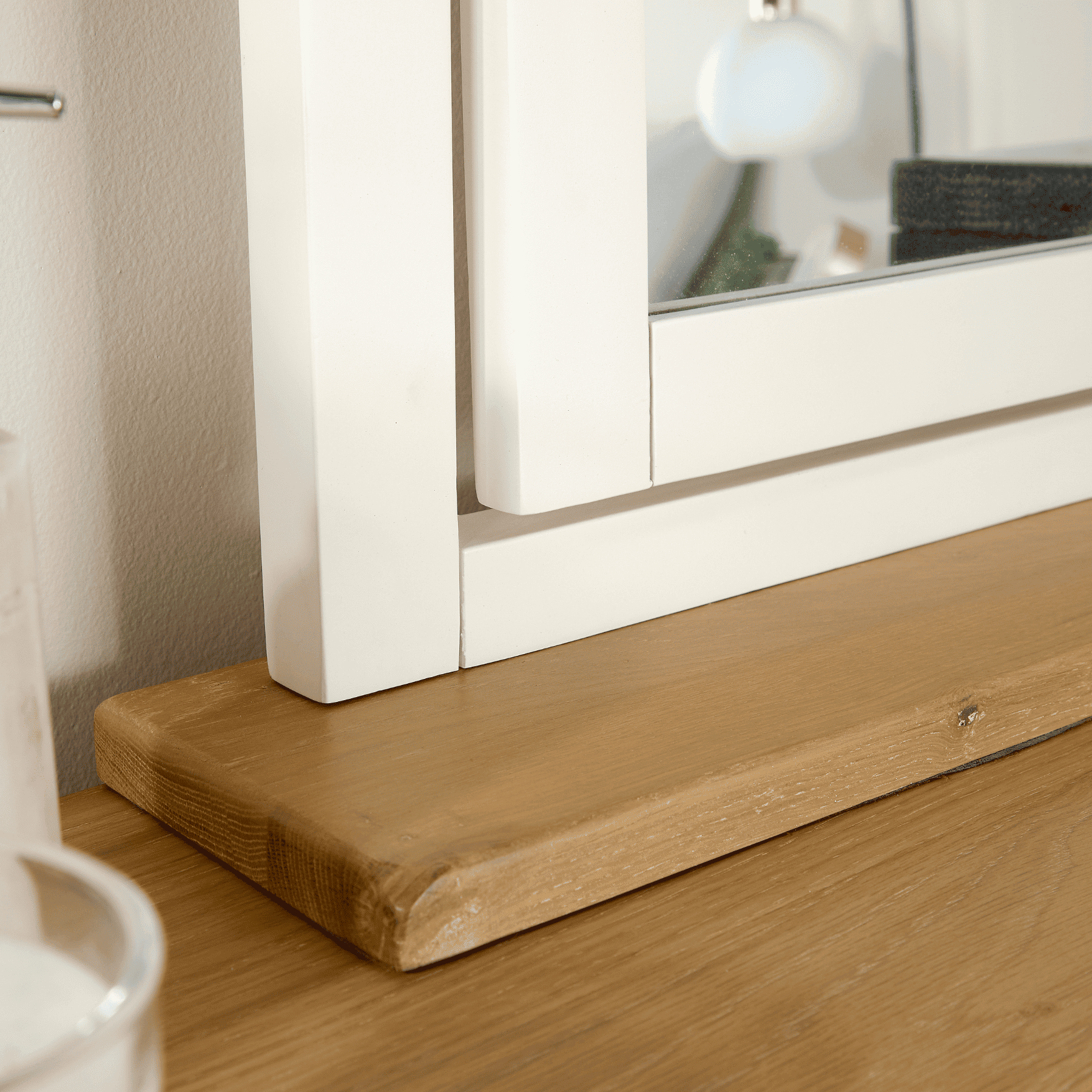 Easton White Trinket Mirror