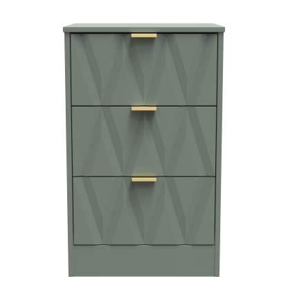 Elegance 3 Drawer Bedside