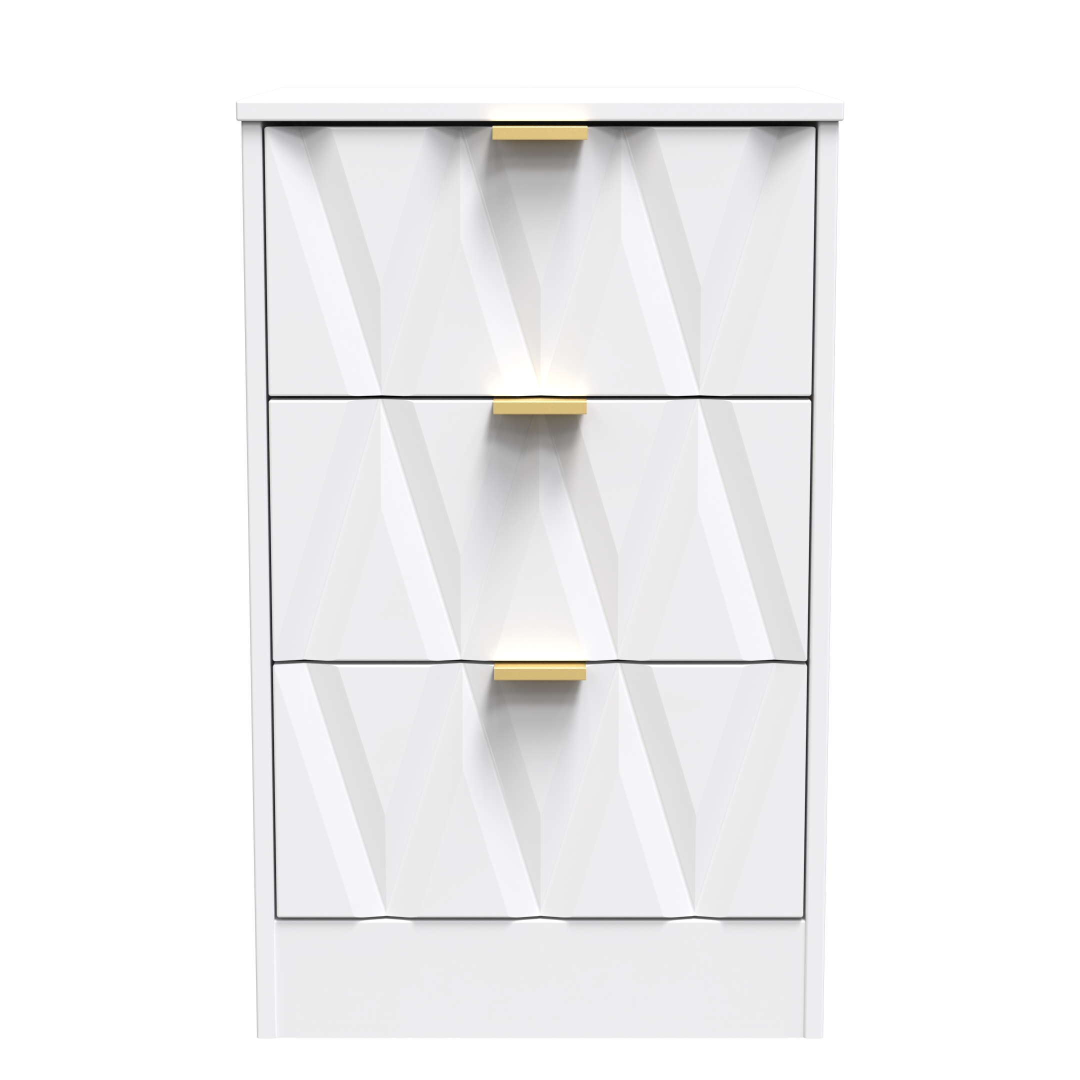 Elegance 3 Drawer Bedside