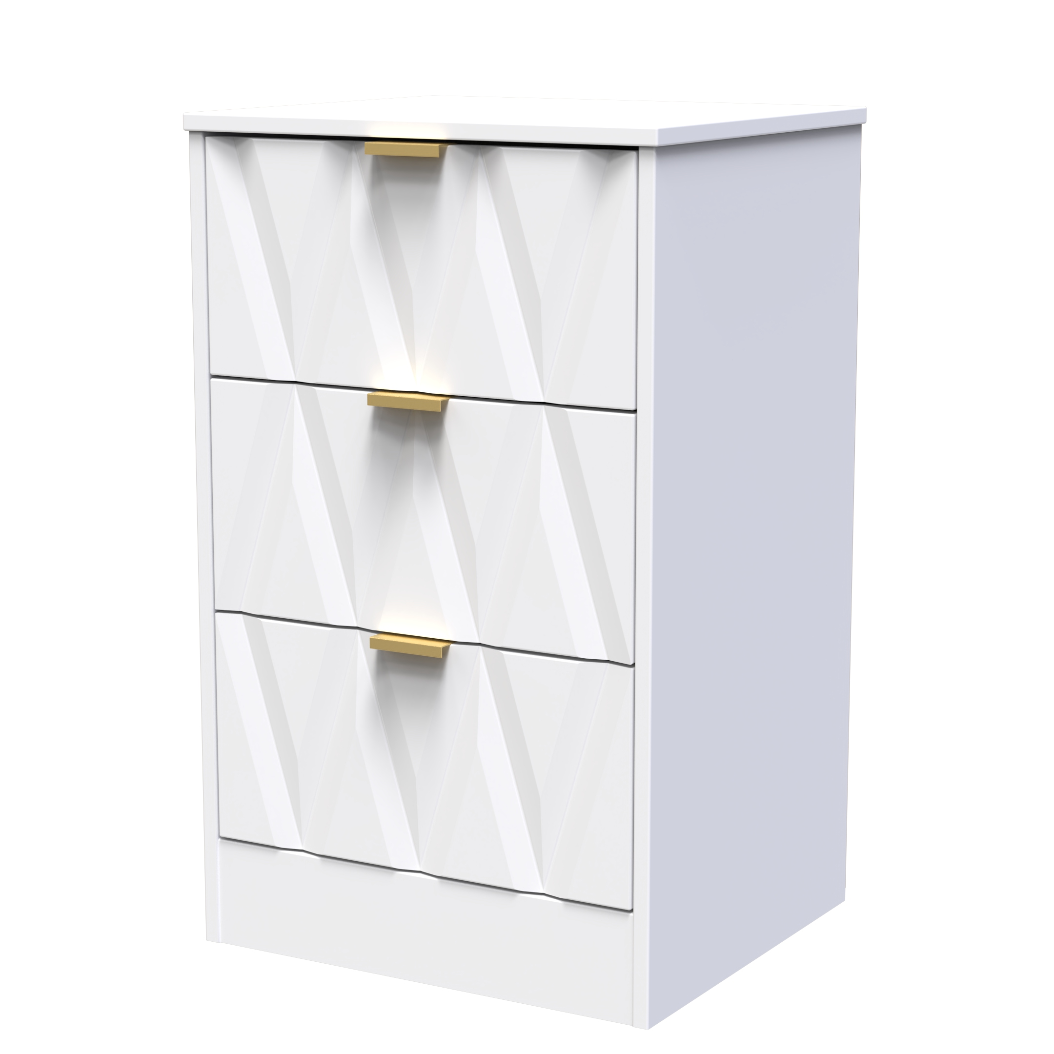 Elegance 3 Drawer Bedside