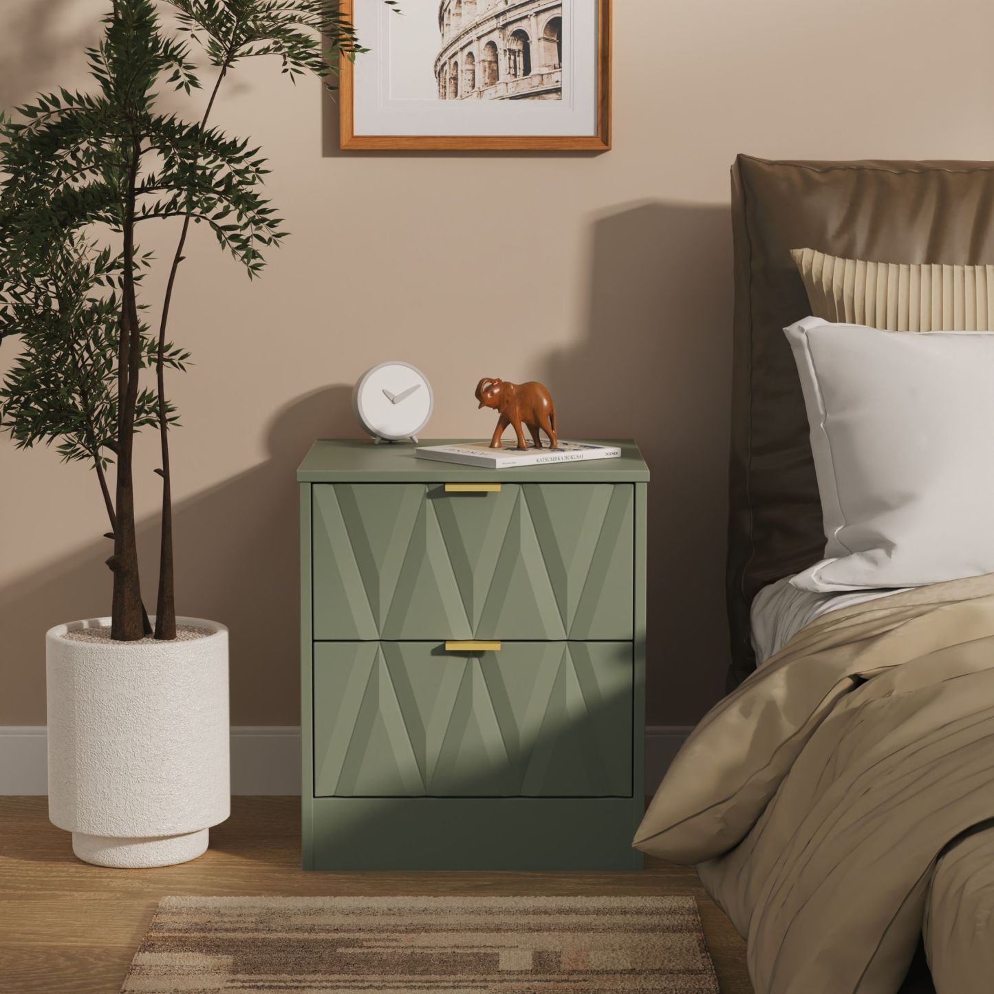 Elegance 2 Drawer Bedside