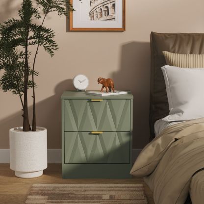 Elegance 2 Drawer Bedside