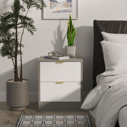 Bliss 2 Drawer Bedside