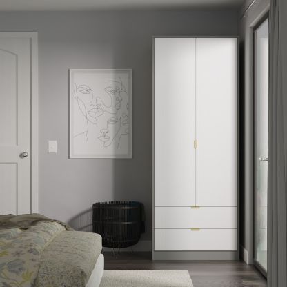 Bliss Mirrored Wardrobe