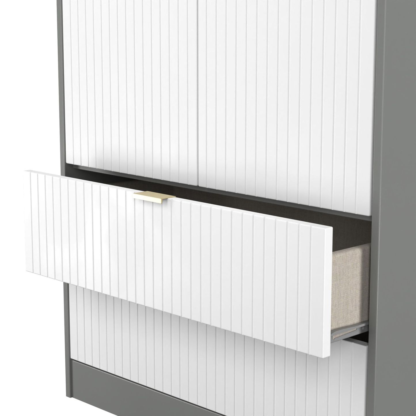 Bliss Mirrored Wardrobe