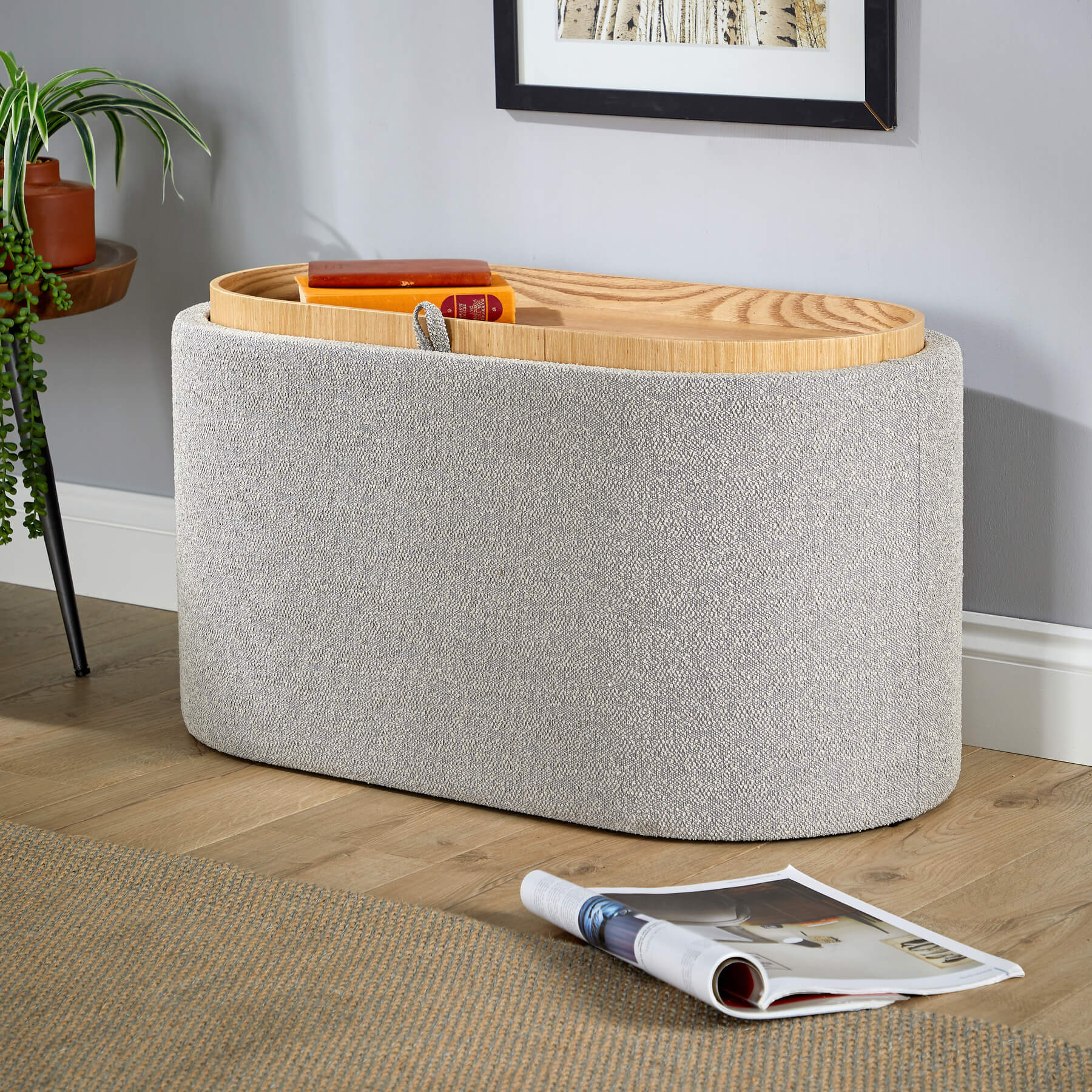 Merida Ottoman with Tray