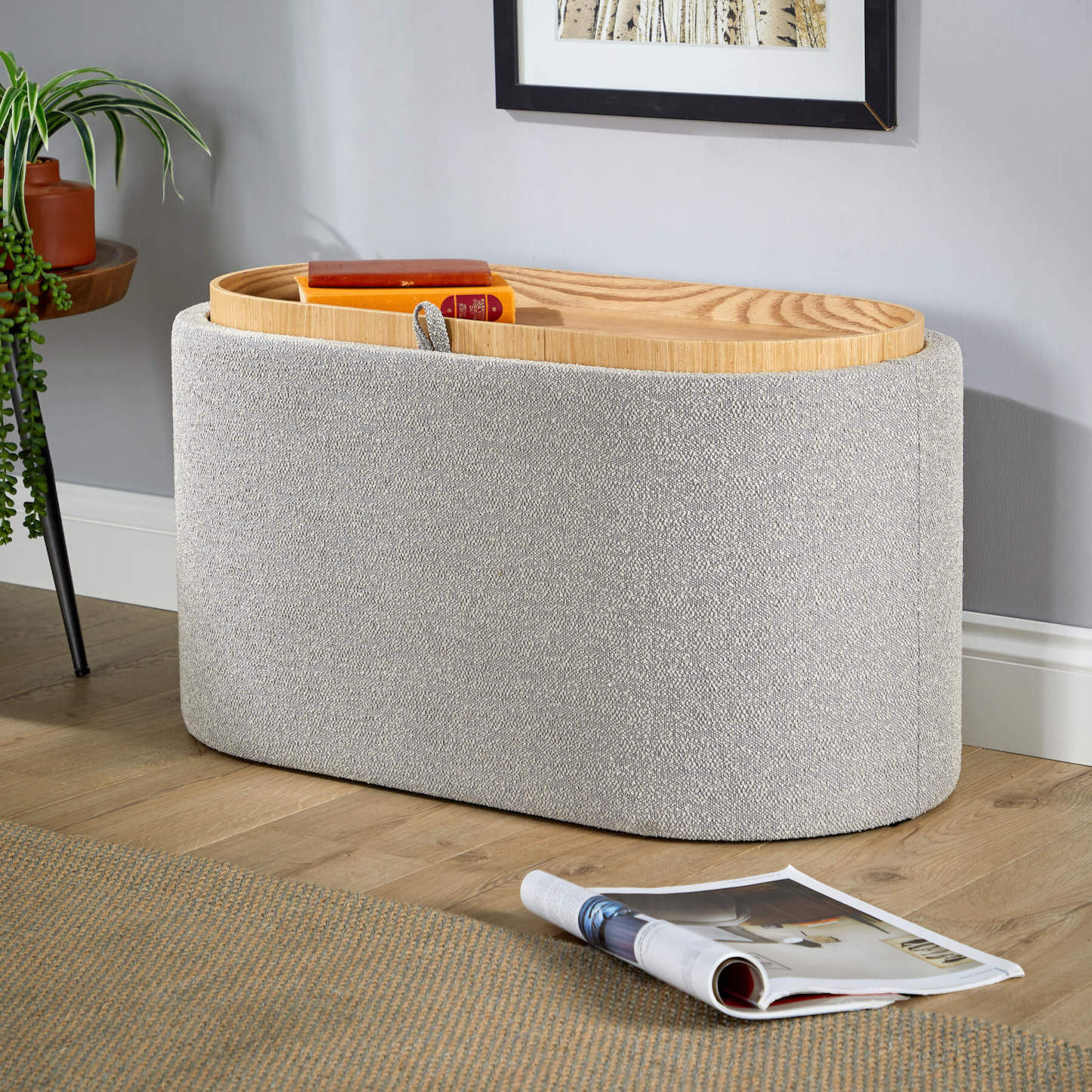 Merida Ottoman with Tray