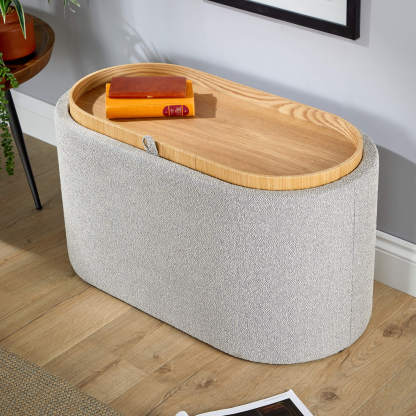 Merida Ottoman with Tray