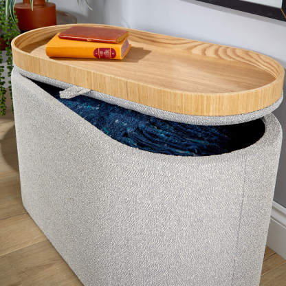 Merida Ottoman with Tray