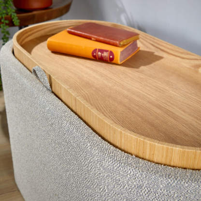 Merida Ottoman with Tray