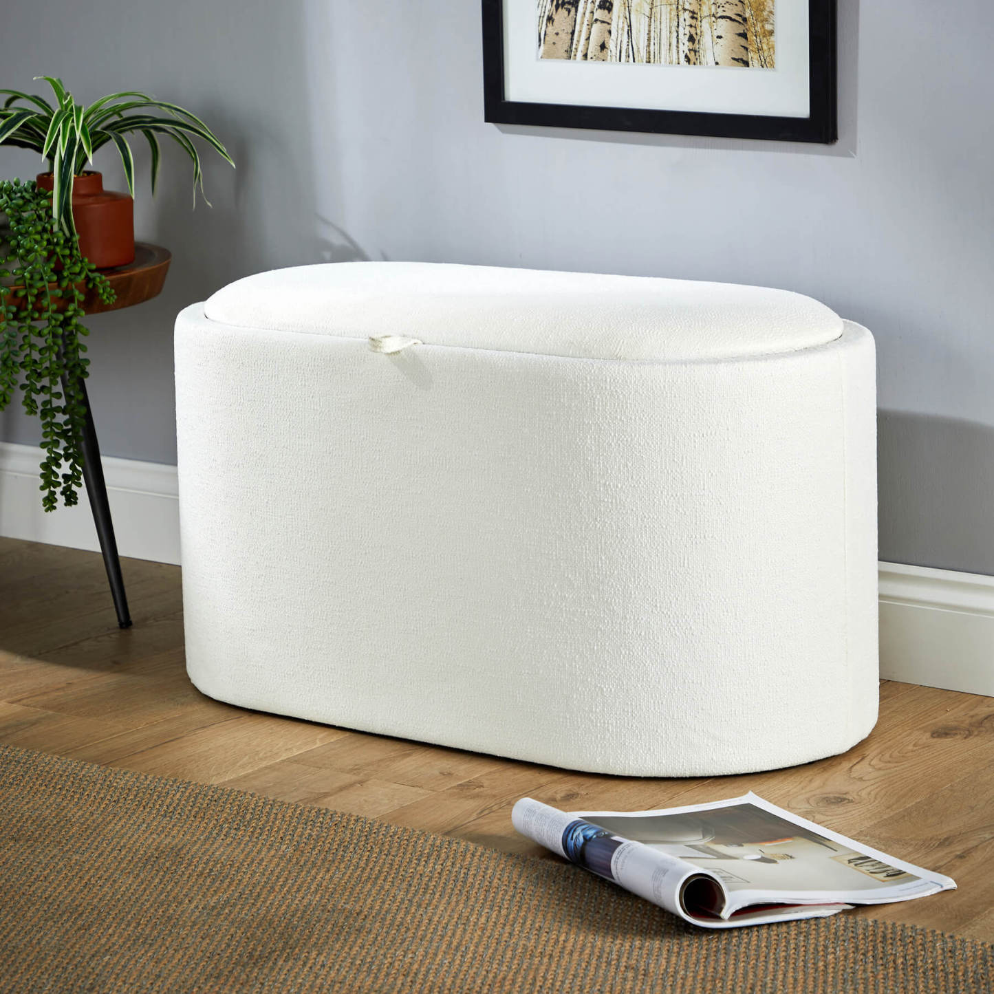 Merida Ottoman with Tray
