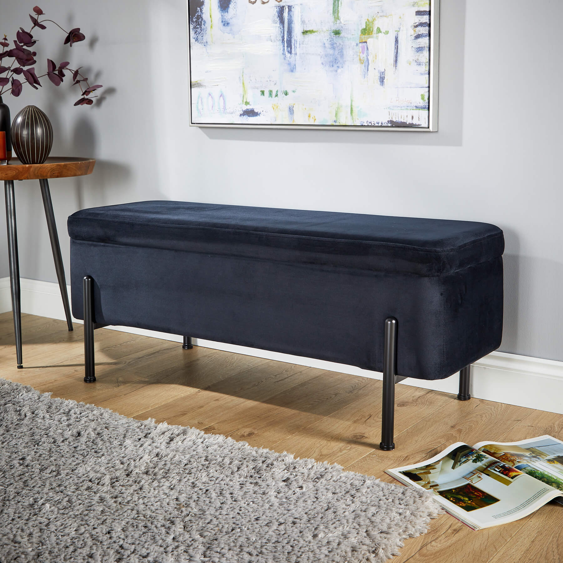 Oasis Velvet Ottoman