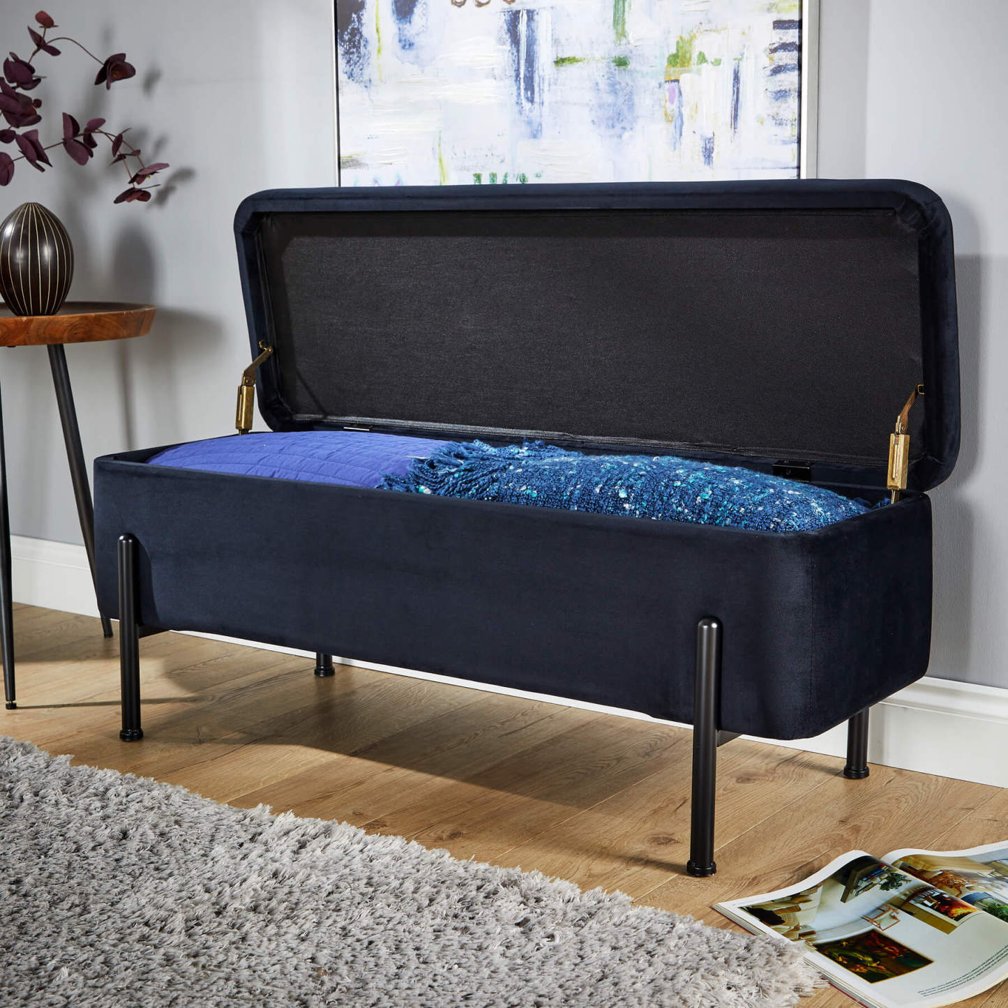 Oasis Velvet Ottoman