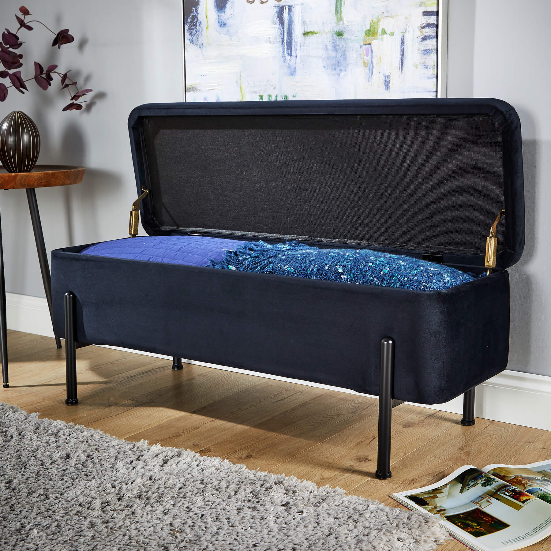 Oasis Velvet Ottoman