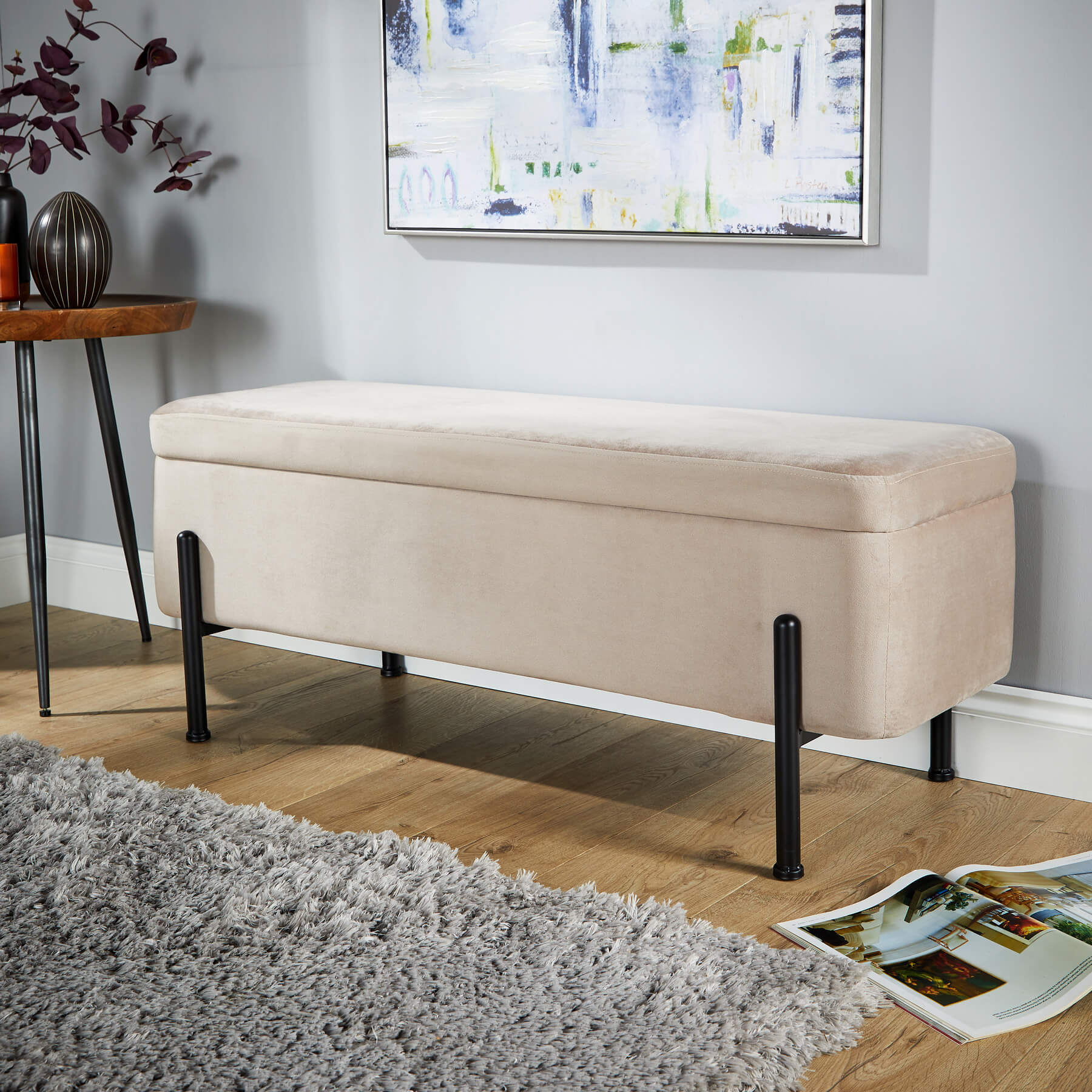 Oasis Velvet Ottoman