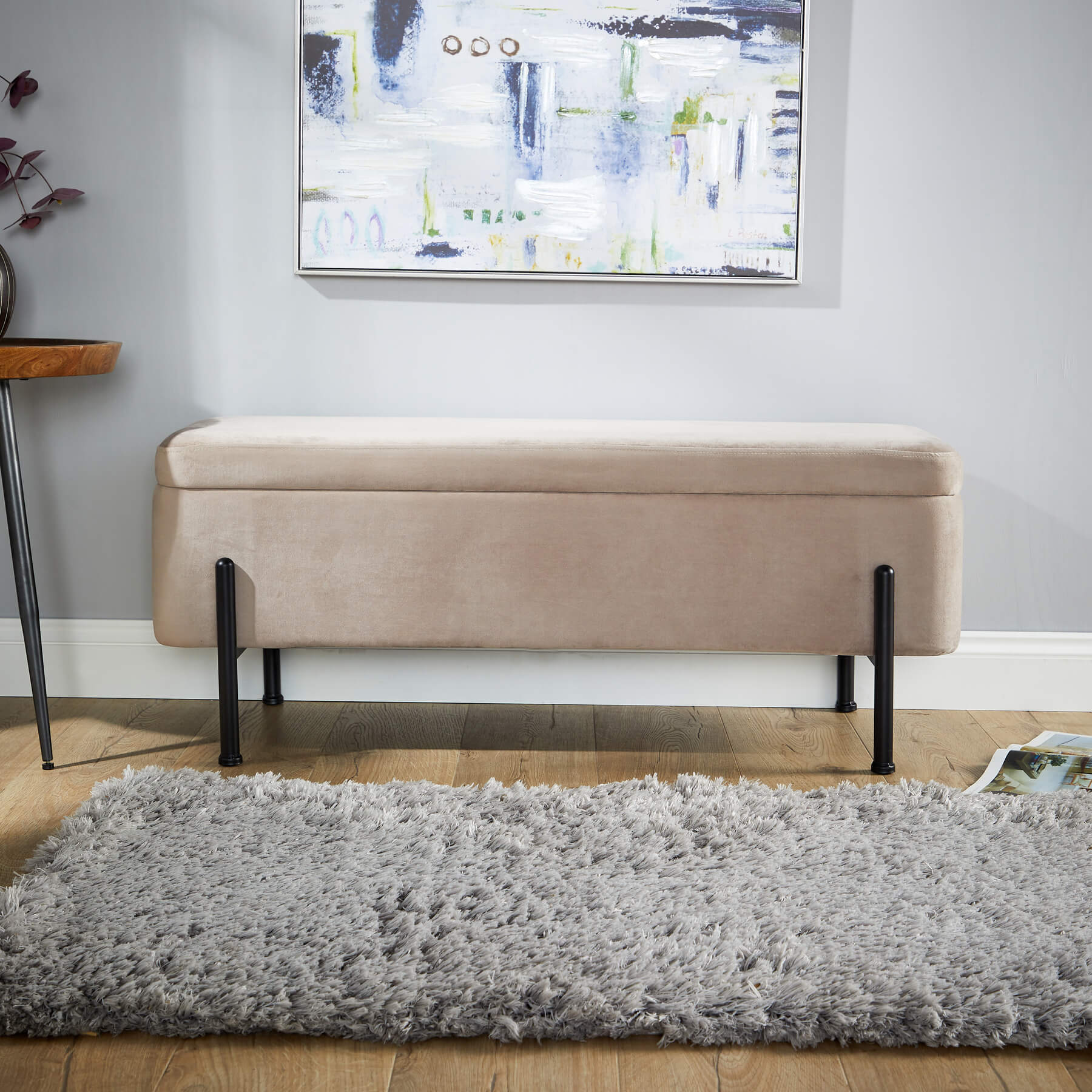 Oasis Velvet Ottoman