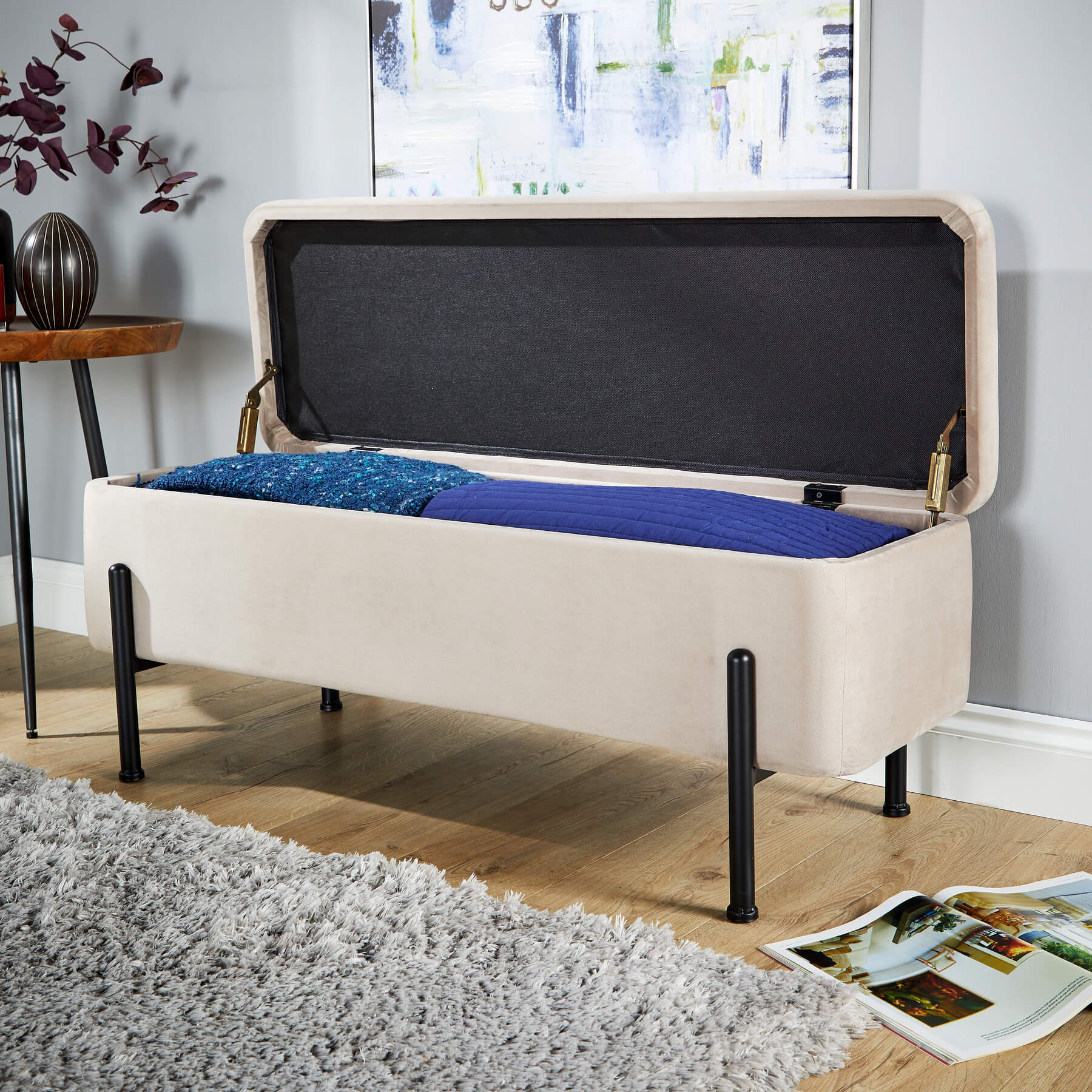 Oasis Velvet Ottoman