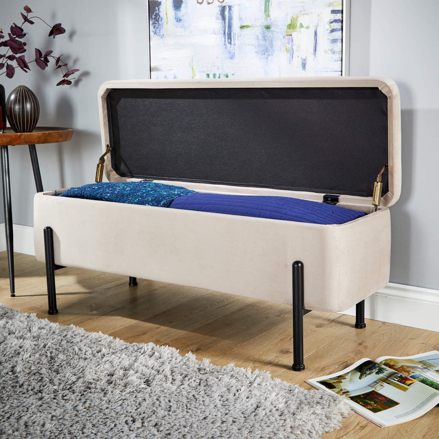 Oasis Velvet Ottoman