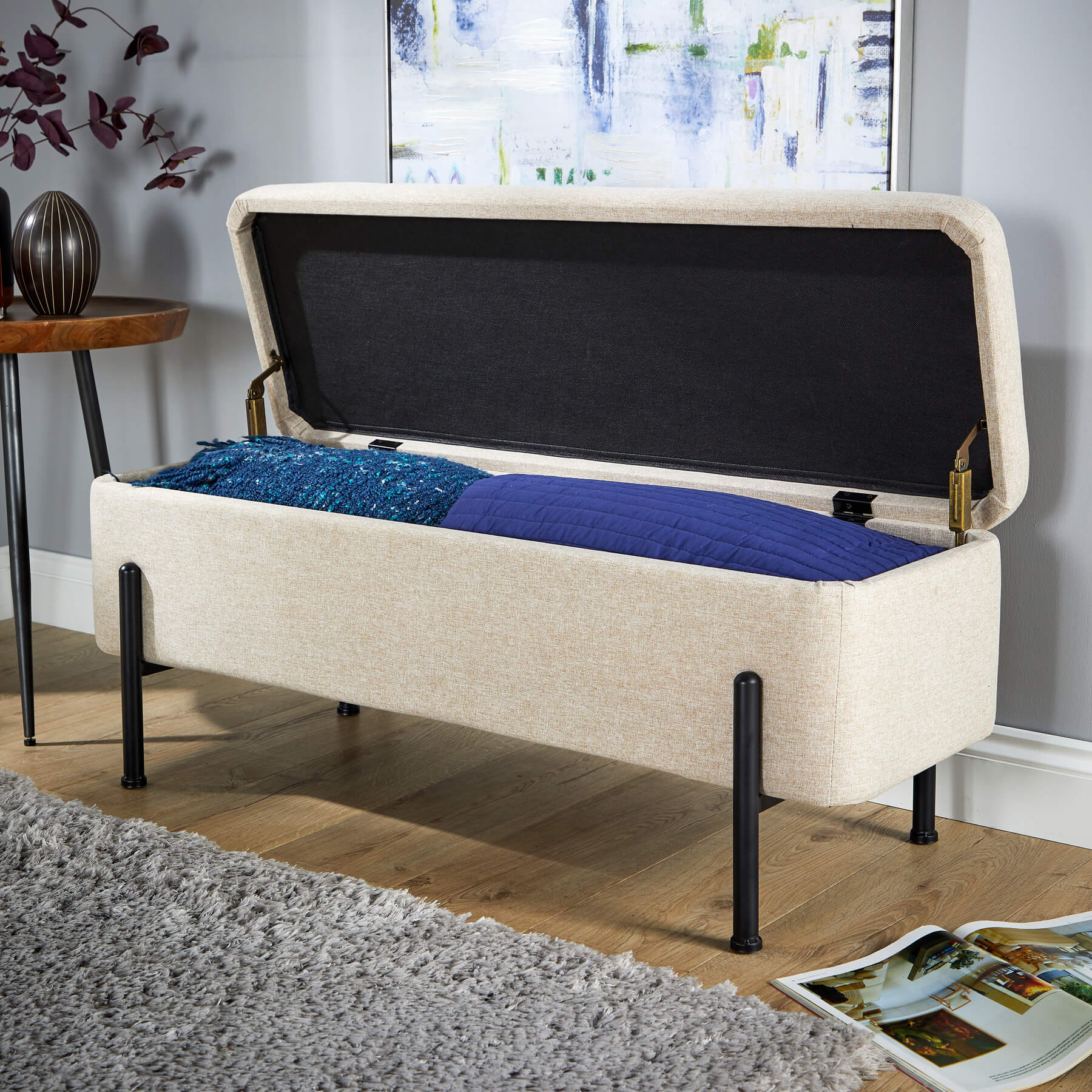 Oasis Velvet Ottoman