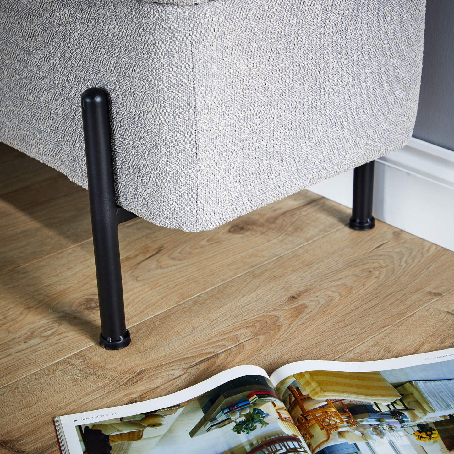 Oasis Velvet Storage Ottoman