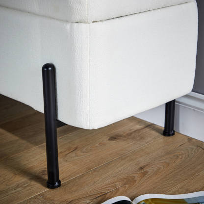 Oasis Velvet Storage Ottoman