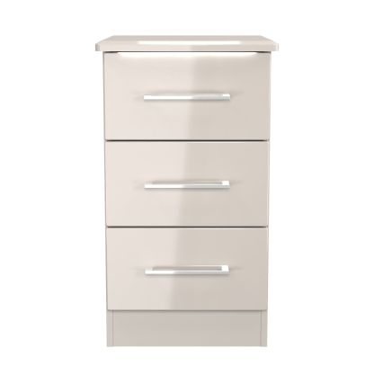 Palais 3 Drawer Bedside