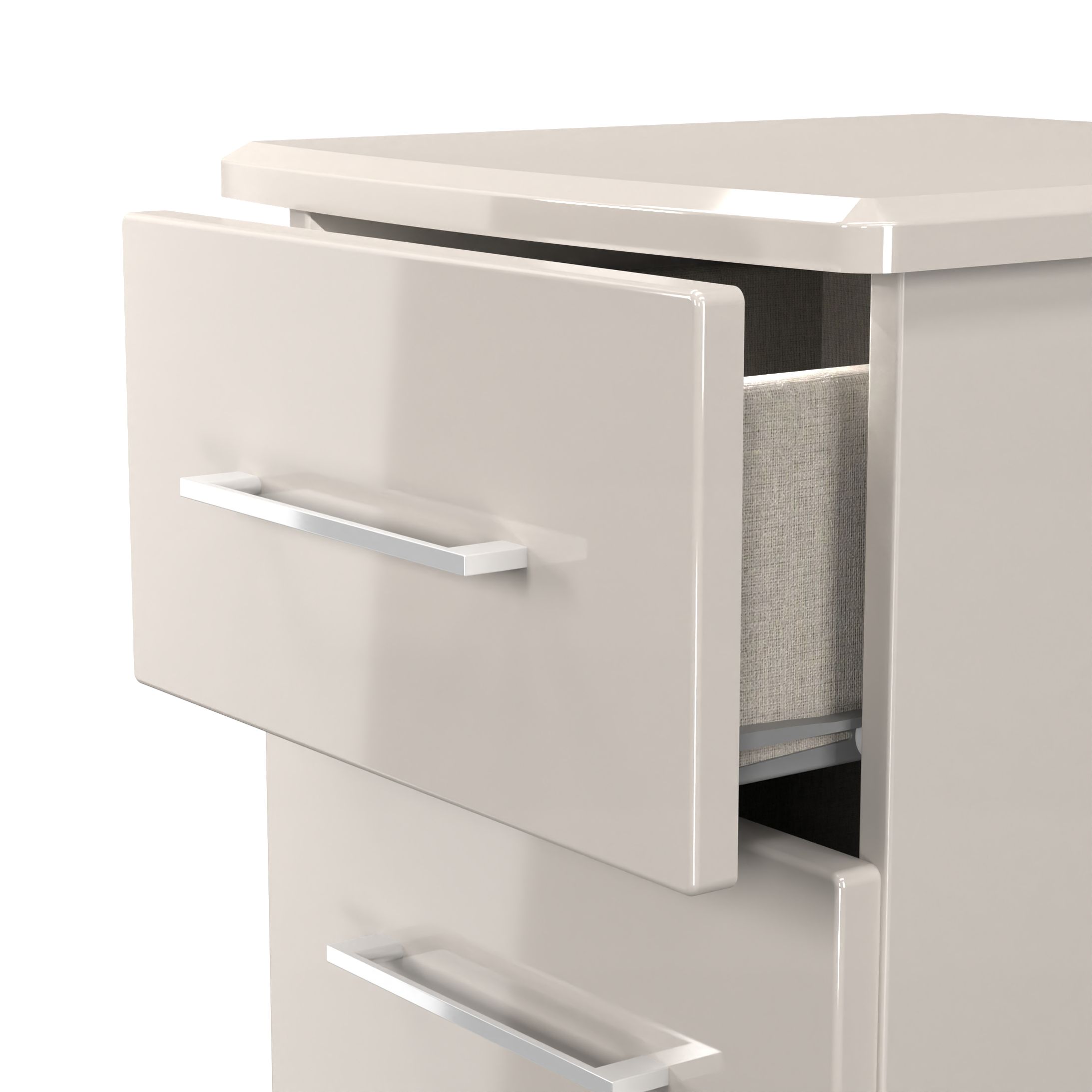 Palais 3 Drawer Bedside