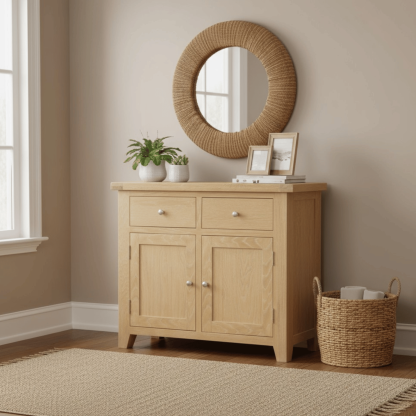 Melbourne 2 Door Solid Wooden Storage Sideboard